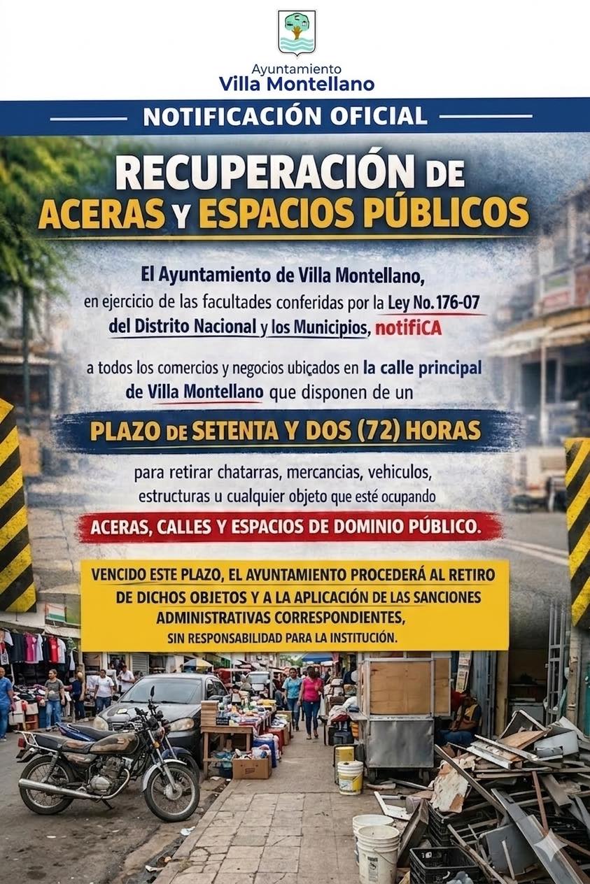 RECUPERACIÓN DE ACERAS Y ESPACIOS PÚBLICOS